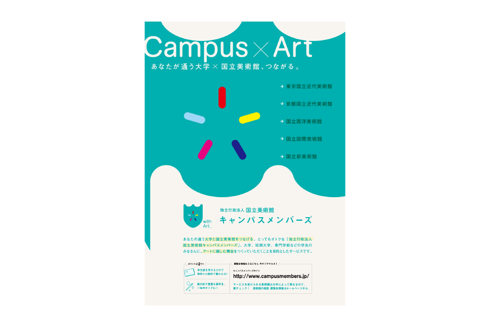 独立行政法人国立美術館 キャンパスメンバーズ トータルディレクション Works Cinra Inc